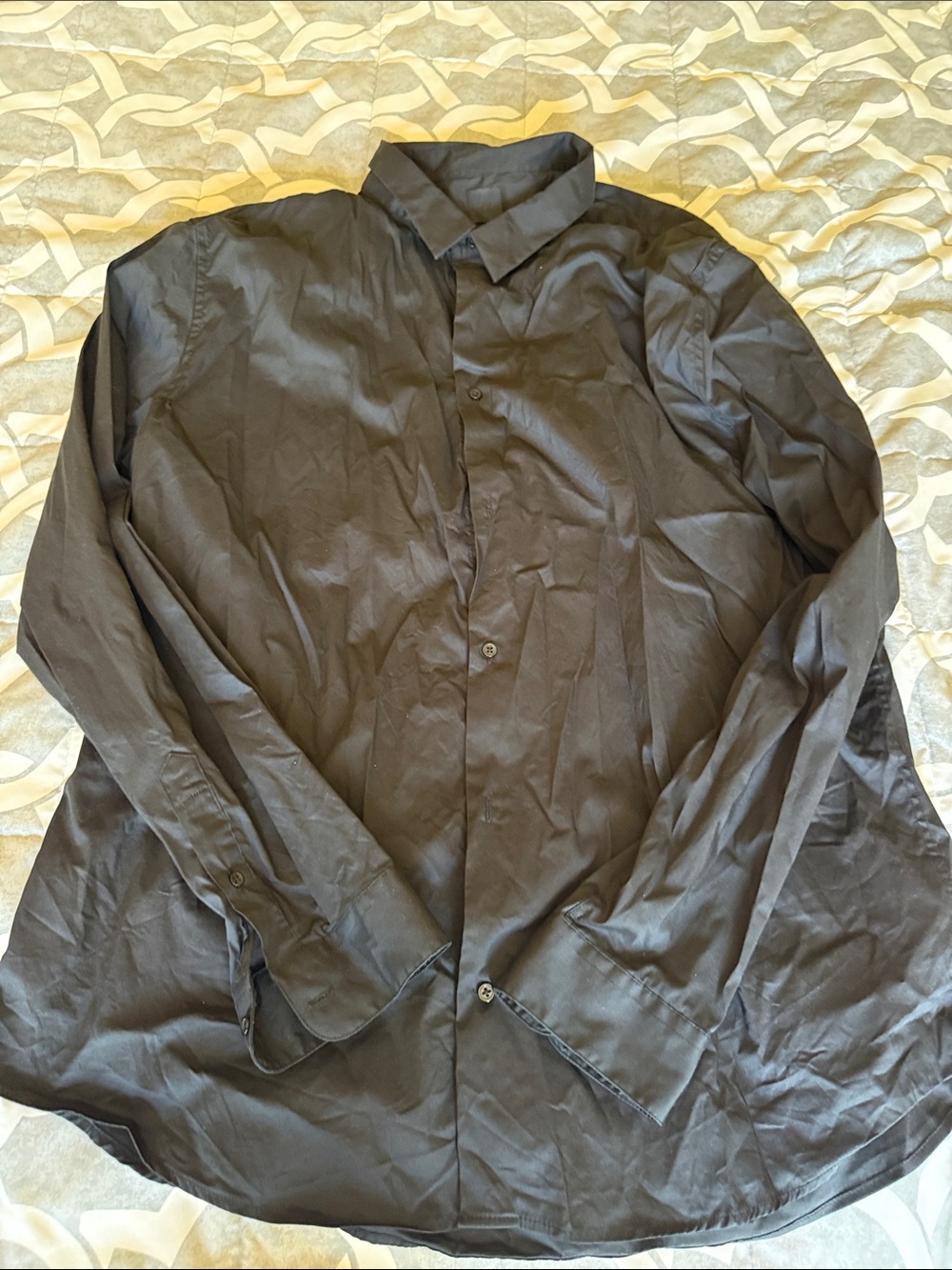 H&M Black Men's Dress Shirt Slim Fit
